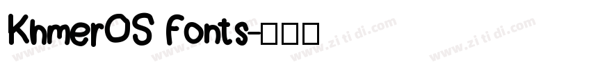 KhmerOS Fonts字体转换